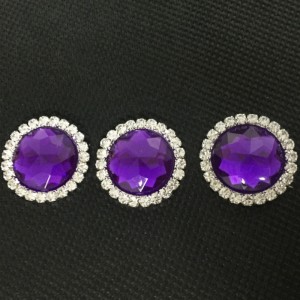 moda dekoracyjny różne kolory okrągły płaski kryształ z kryształu akrylowego z płaskim guzikiem 12
