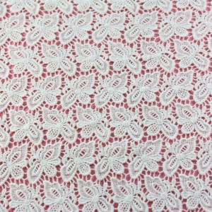 Nowa bawełniana tkanina włoskiej koronki piękne rozpuszczalne w wodzie tkaniny motylkowe na odzież